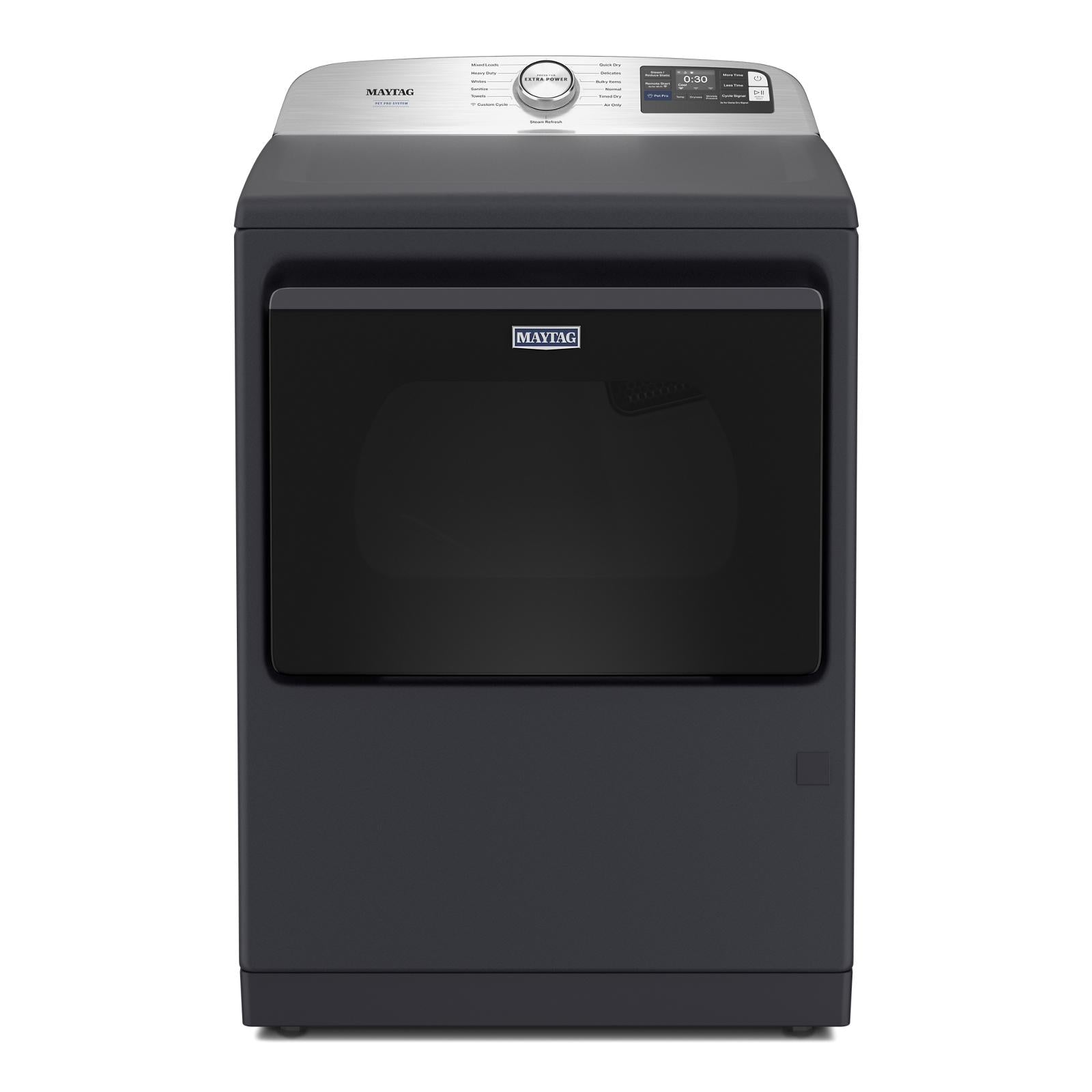 Maytag - 7.4 cu. Ft  Vented Electric Dryer in Black - YMED7205RF