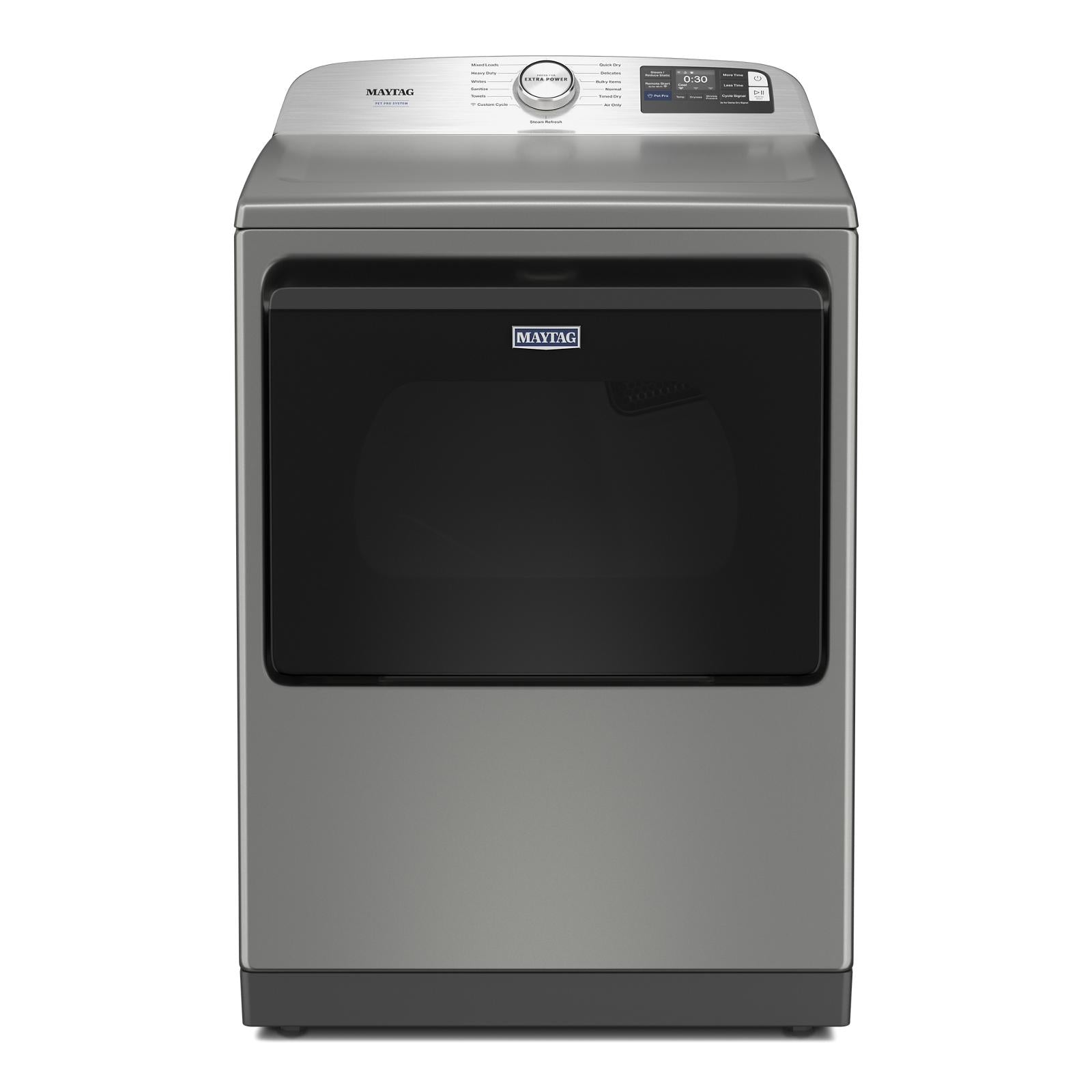 Maytag - 7.4 cu. Ft  Vented Electric Dryer in Silver - YMED7205RR