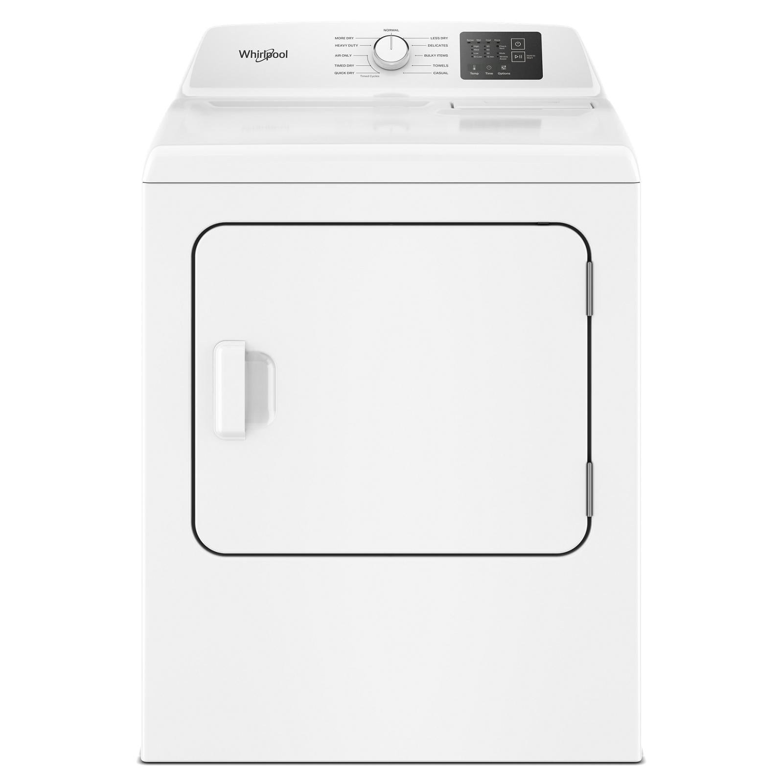 Whirlpool - 7 cu. Ft  Vented Electric Dryer in White - YWED4105SW