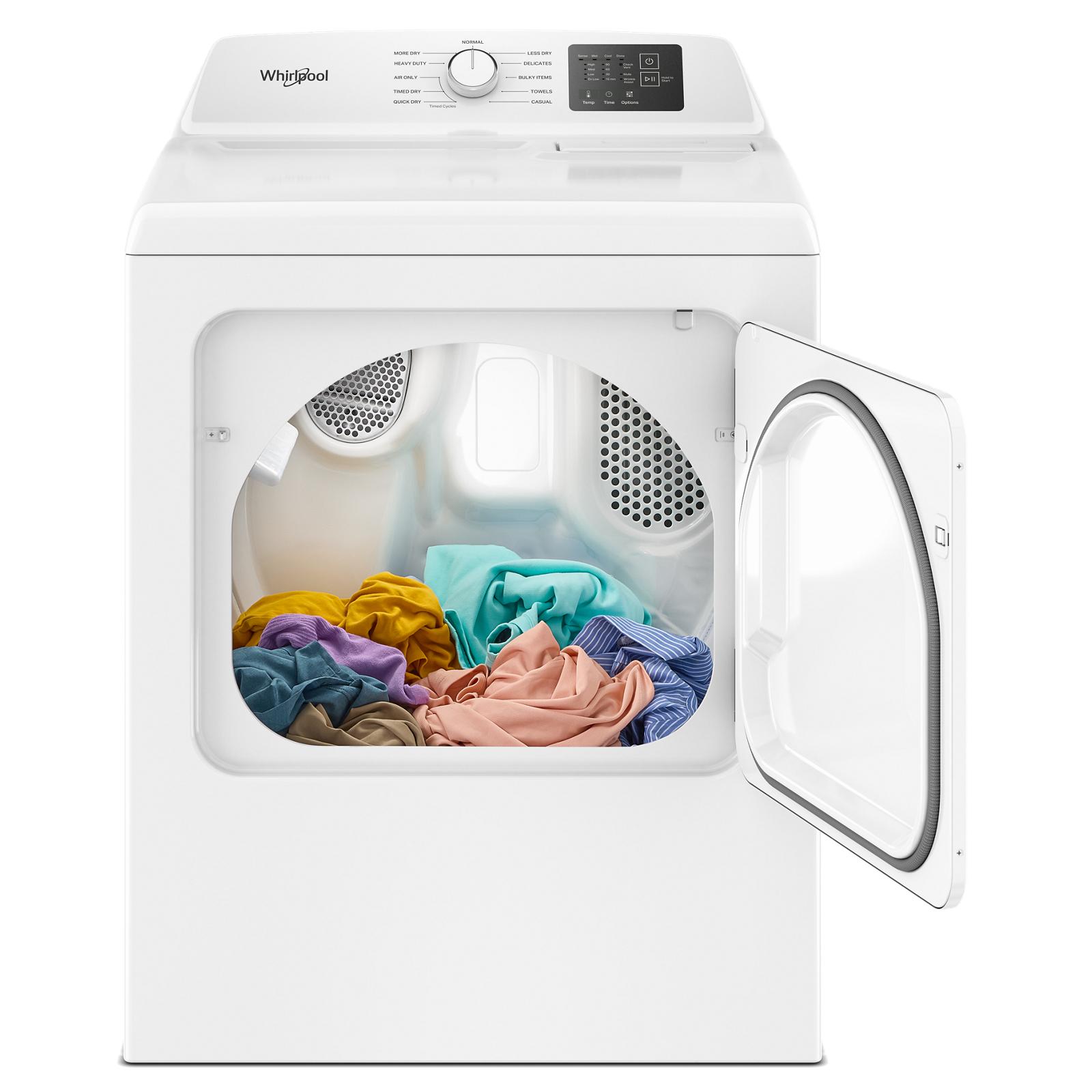 Whirlpool - 7 cu. Ft  Vented Electric Dryer in White - YWED4105SW