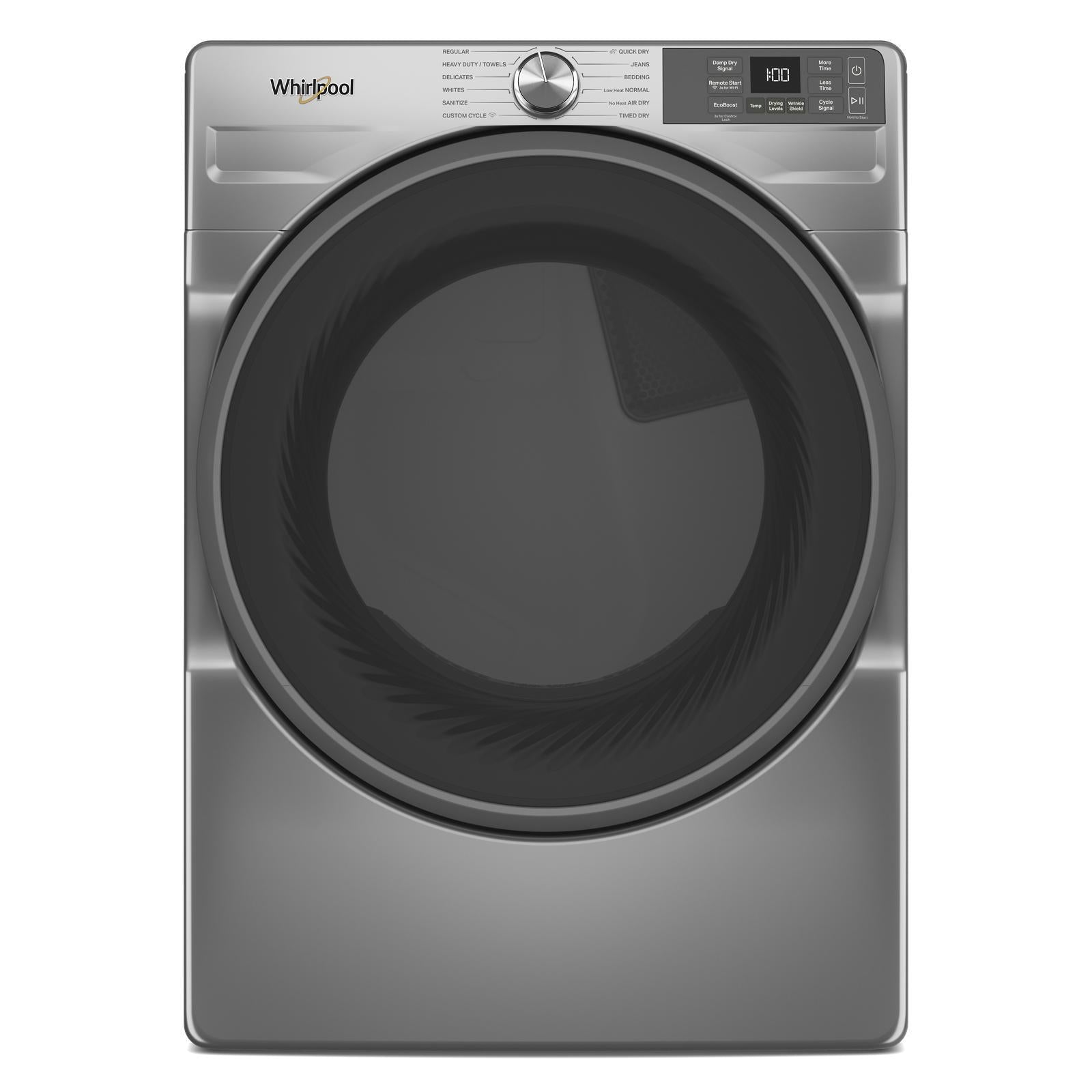 Whirlpool - 7.4 cu. Ft  Electric Dryer in Silver - YWED5720RR