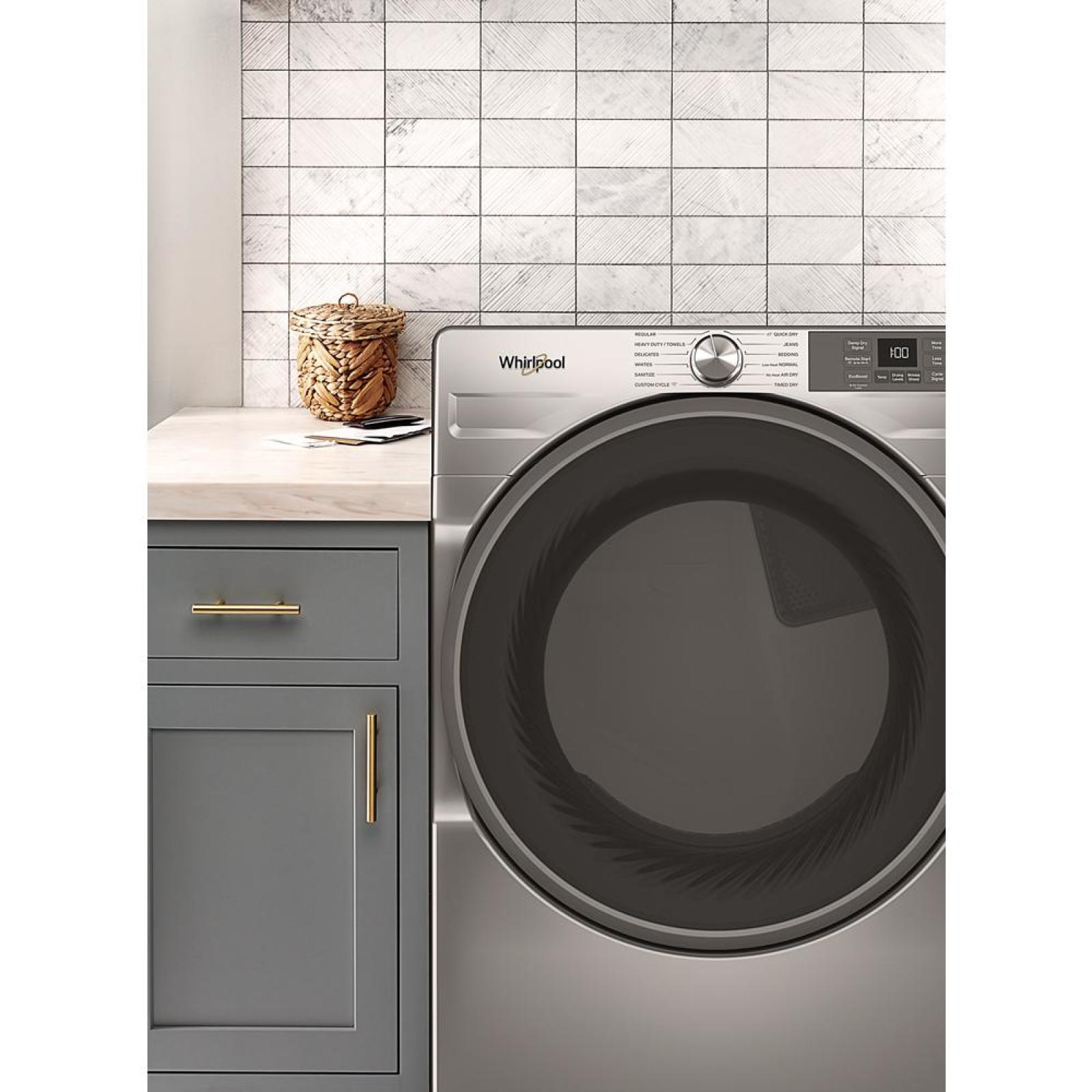 Whirlpool - 7.4 cu. Ft  Electric Dryer in Silver - YWED5720RR