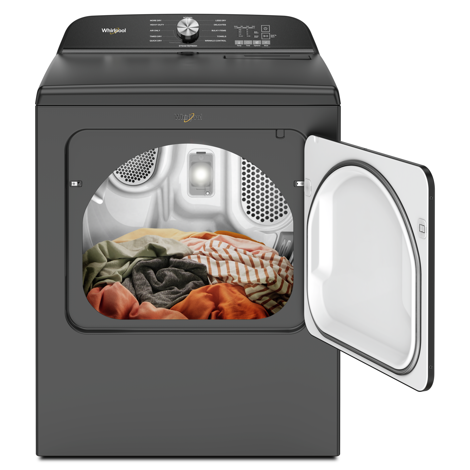 Whirlpool - 7 cu. Ft  Electric Dryer in Black - YWED6150PB
