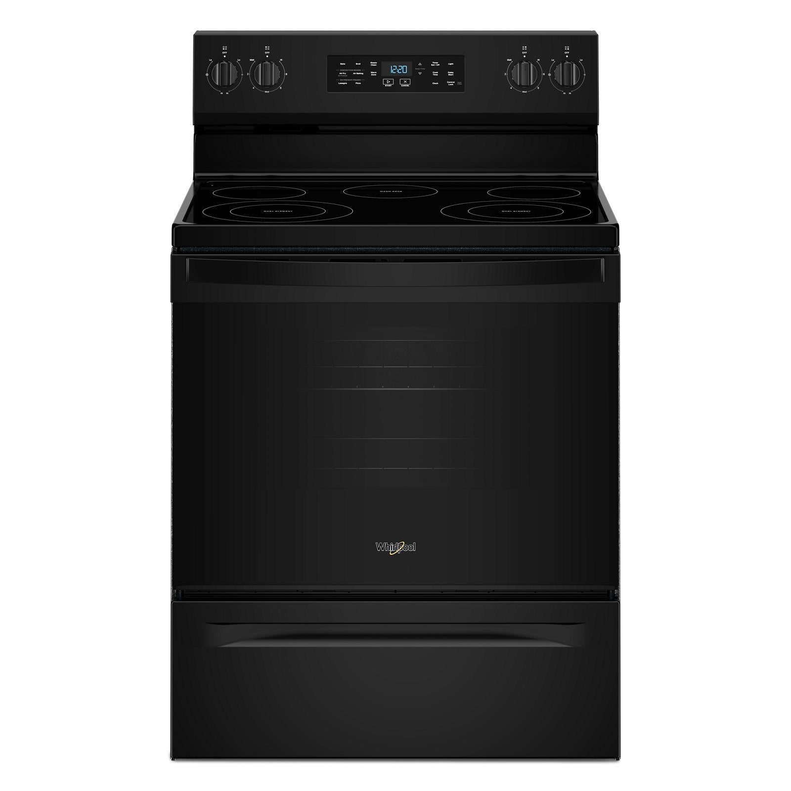 Whirlpool - 5.3 cu. ft  Electric Range in Black - YWFES4530SB
