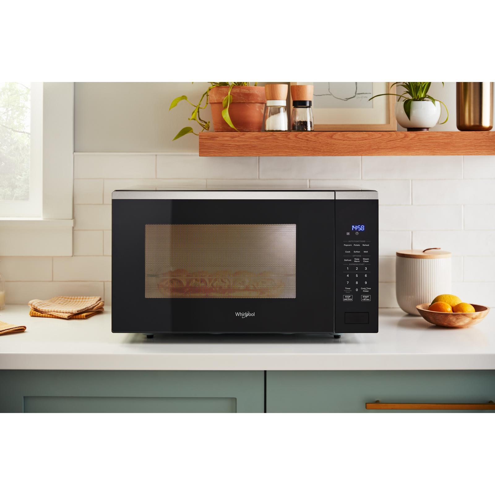 Whirlpool - 1.6 cu. Ft  Counter top Microwave in Stainless - YWMCS7022SS