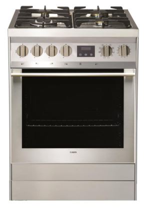 AEG - 2.22 cu. ft  Dual Fuel Range in Stainless - 4006GM