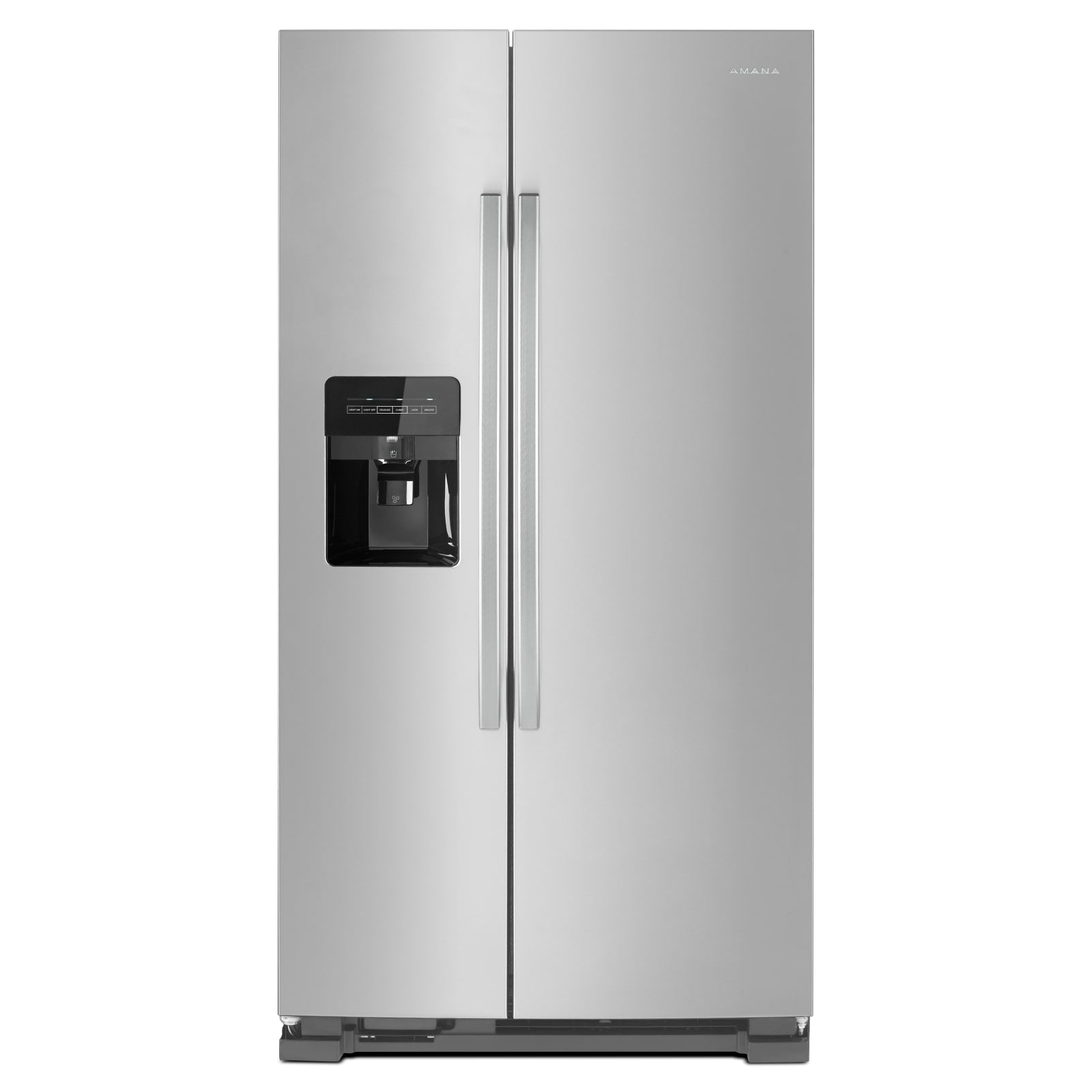 Amana - 33.13 Inch 21 cu. ft Side by Side Refrigerator in Stainless - ASI2175GRS
