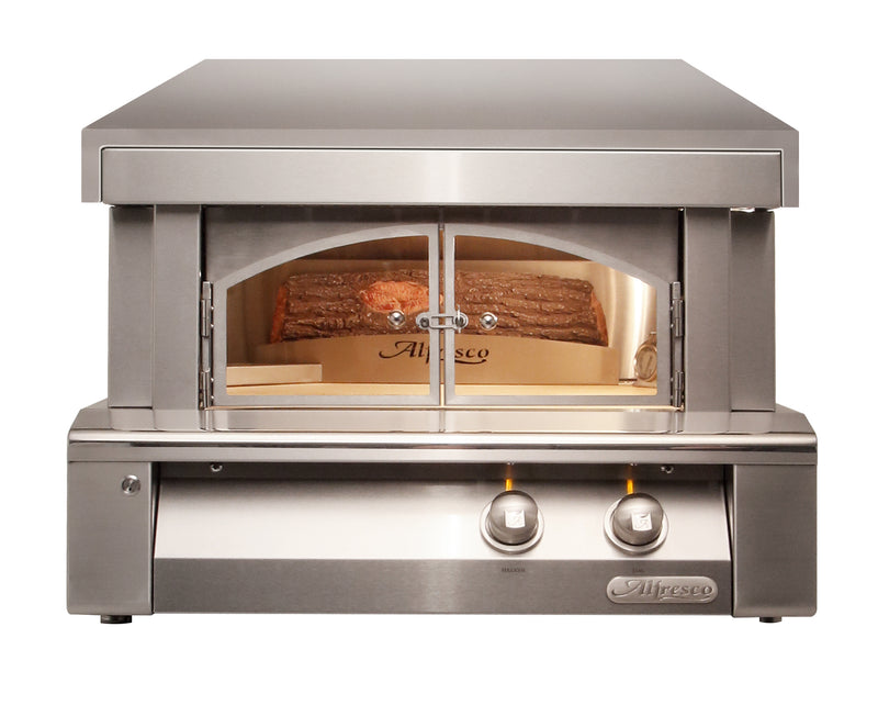 Alfresco - Countertop Natural Gas Pizza Oven in Stainless - AXE-PZA