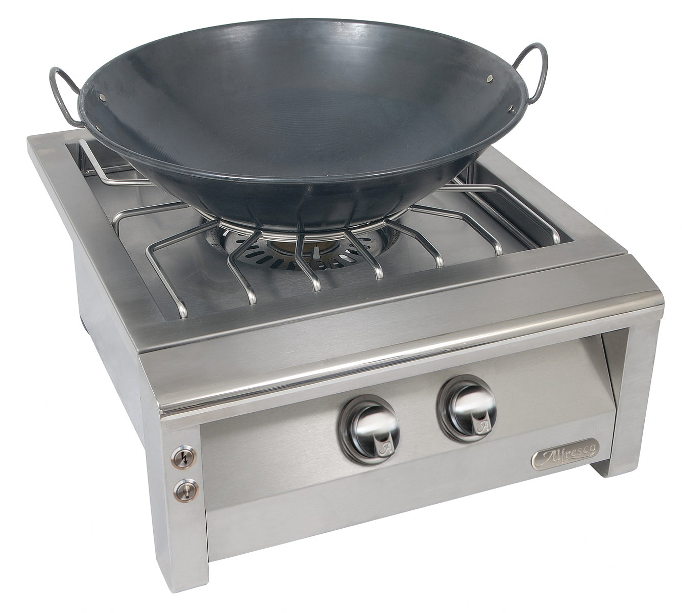 Alfresco - 2 Burner Liquid Propane BBQ Outdoor Cooker in Stainless - AXEVP-LP