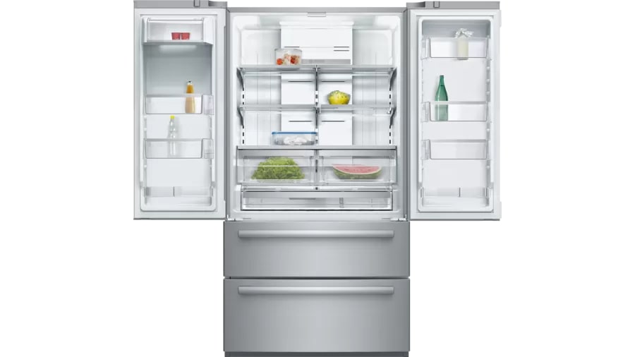 Bosch - 35.75 Inch 20.7 cu. ft French Door Refrigerator in Stainless - B21CL80SNS