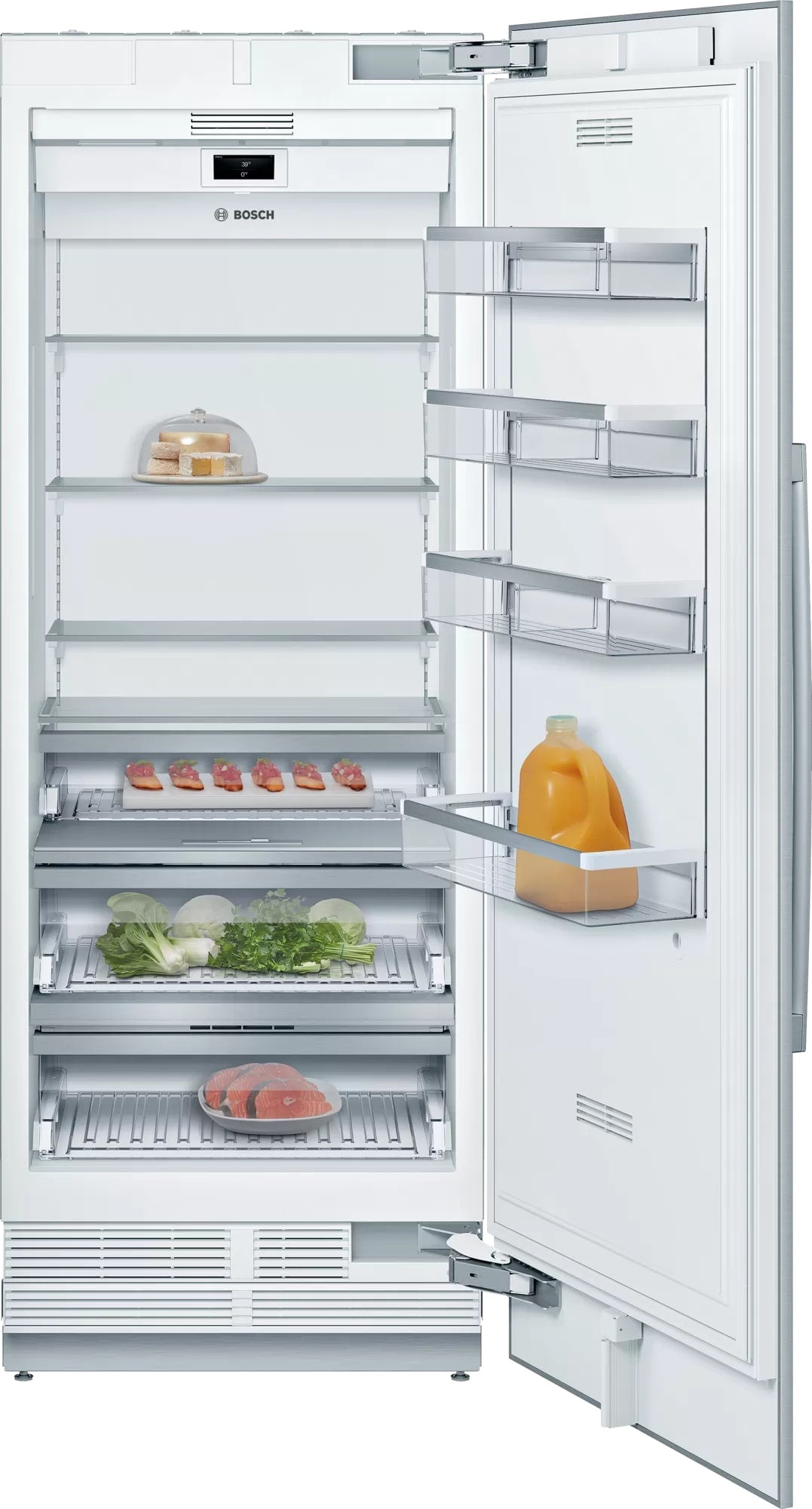 Bosch - 29.75 Inch 16.8 cu. ft Built In / Integrated All Fridge Refrigerator in Panel Ready - B30IR905SP