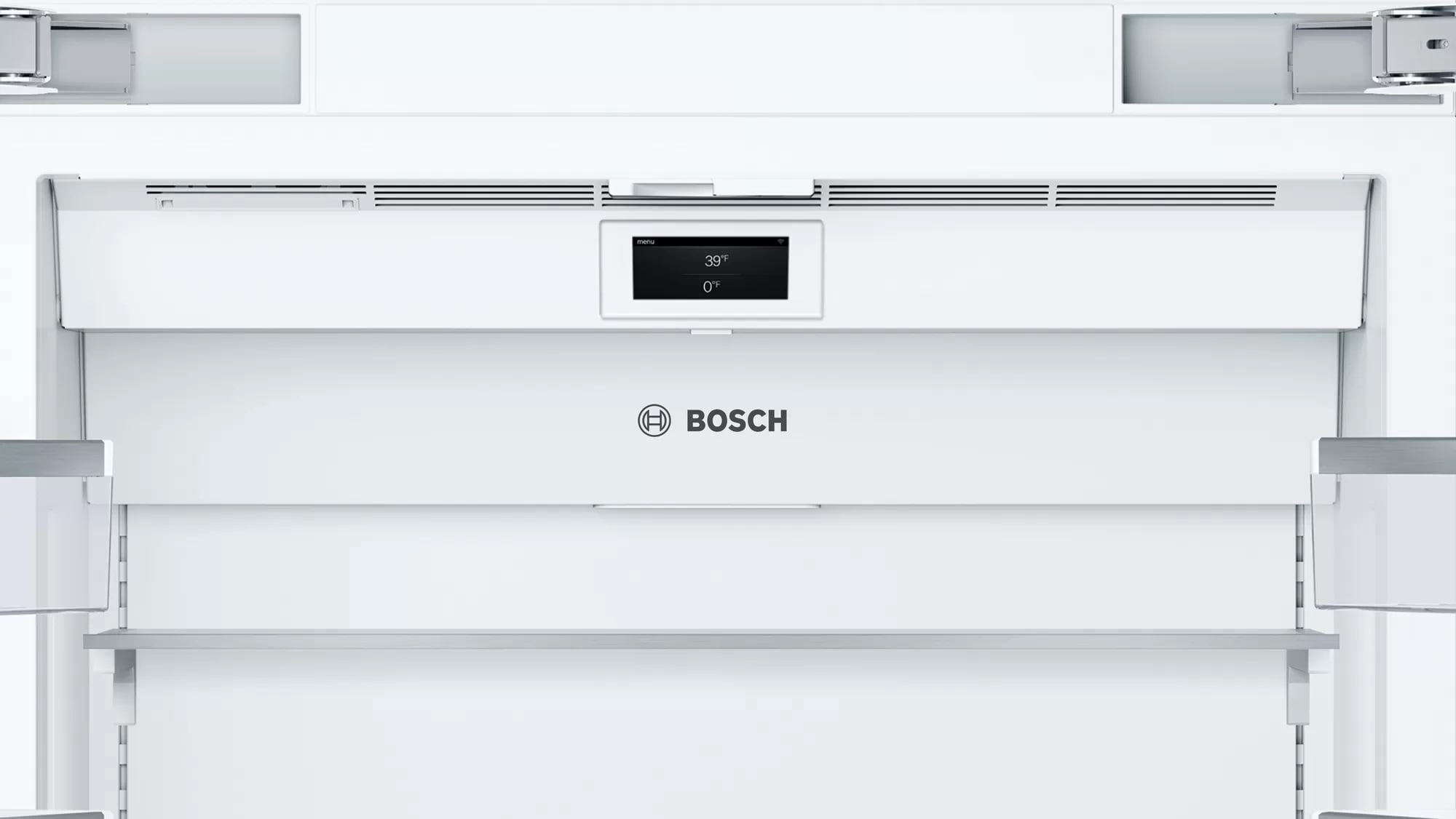 Bosch - 35.75 Inch 19.4 cu. ft Built In / Integrated French Door Refrigerator in Panel Ready - B36IT905NP