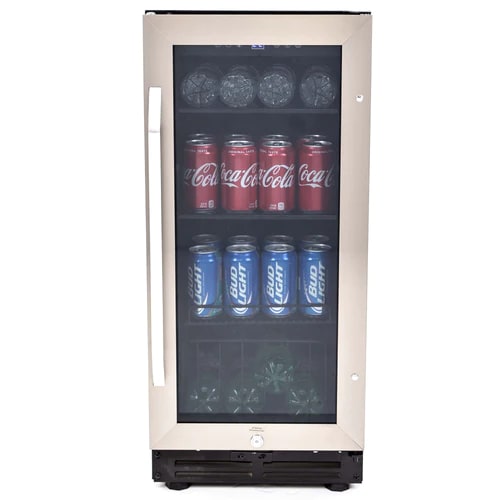Avanti - 15 Inch 3.1 cu.Ft Beverage Centre Refrigerator in Stainless - BCA3115S3S