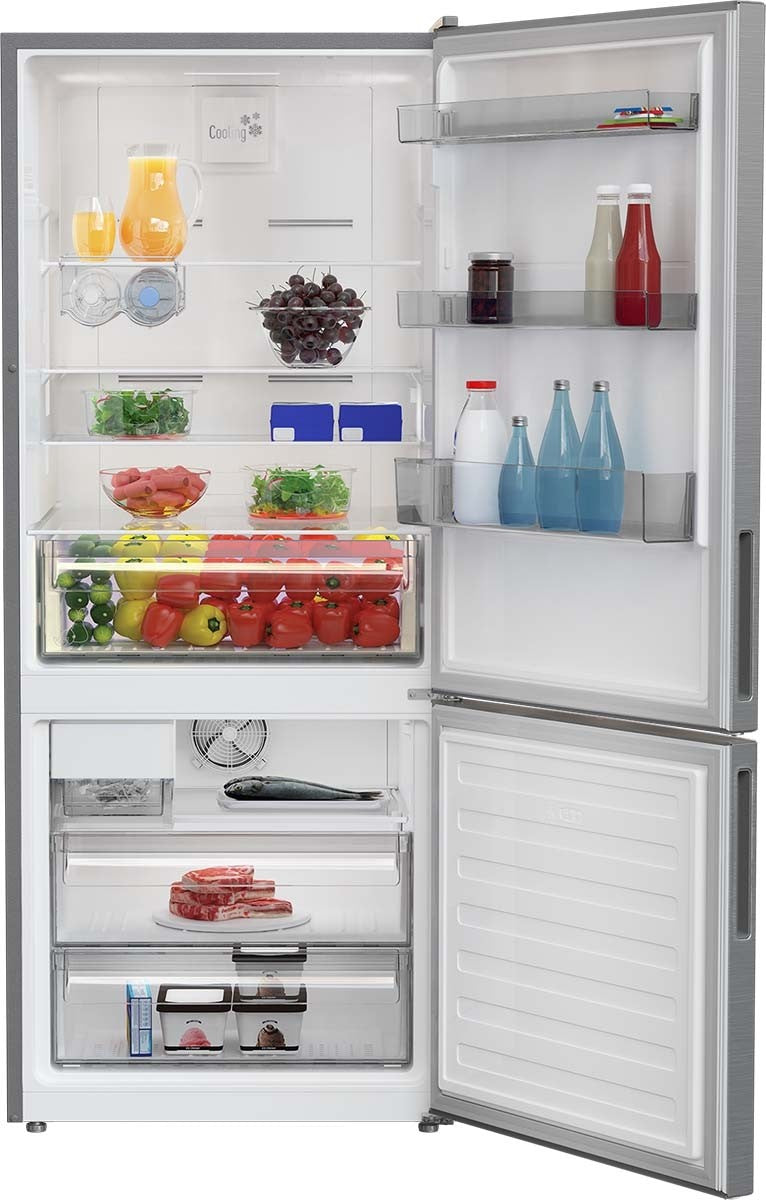 Blomberg - 27.6 Inch 13.8 cu. ft Bottom Mount Refrigerator in Stainless - BRFB1542SS