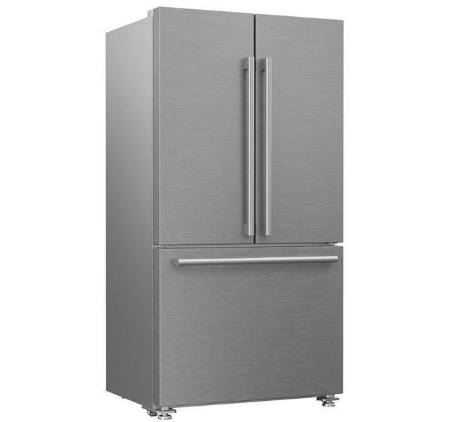 Blomberg - 35.75 Inch 19.86 cu. ft French Door Refrigerator in Stainless - BRFD2230SS
