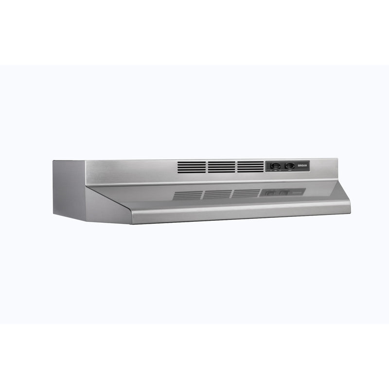 Broan - 30 Inch 210 CFM Under Cabinet Range Vent in Stainless - BU230SF