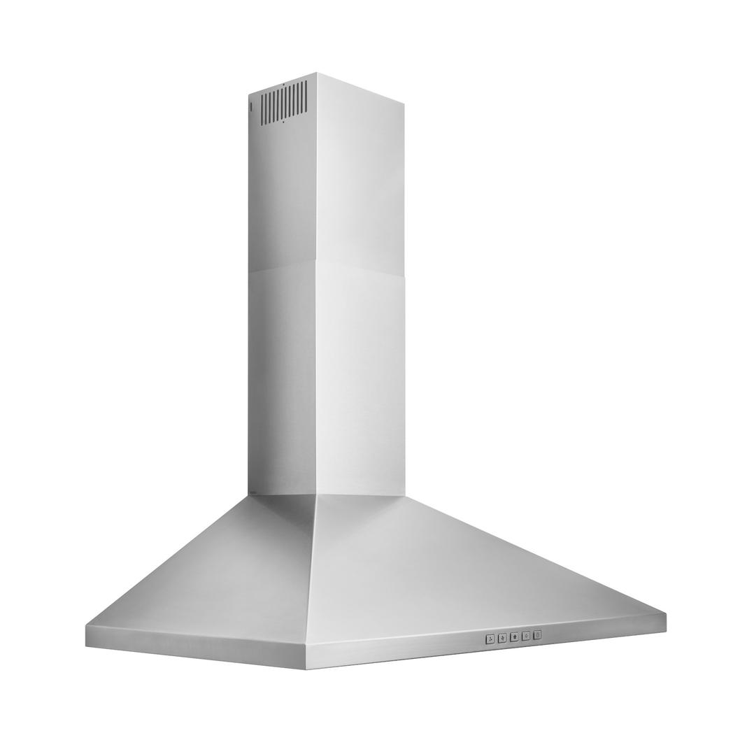 Broan - 36 Inch 450 CFM Wall Mount and Chimney Range Vent in Stainless - BWP1364SS