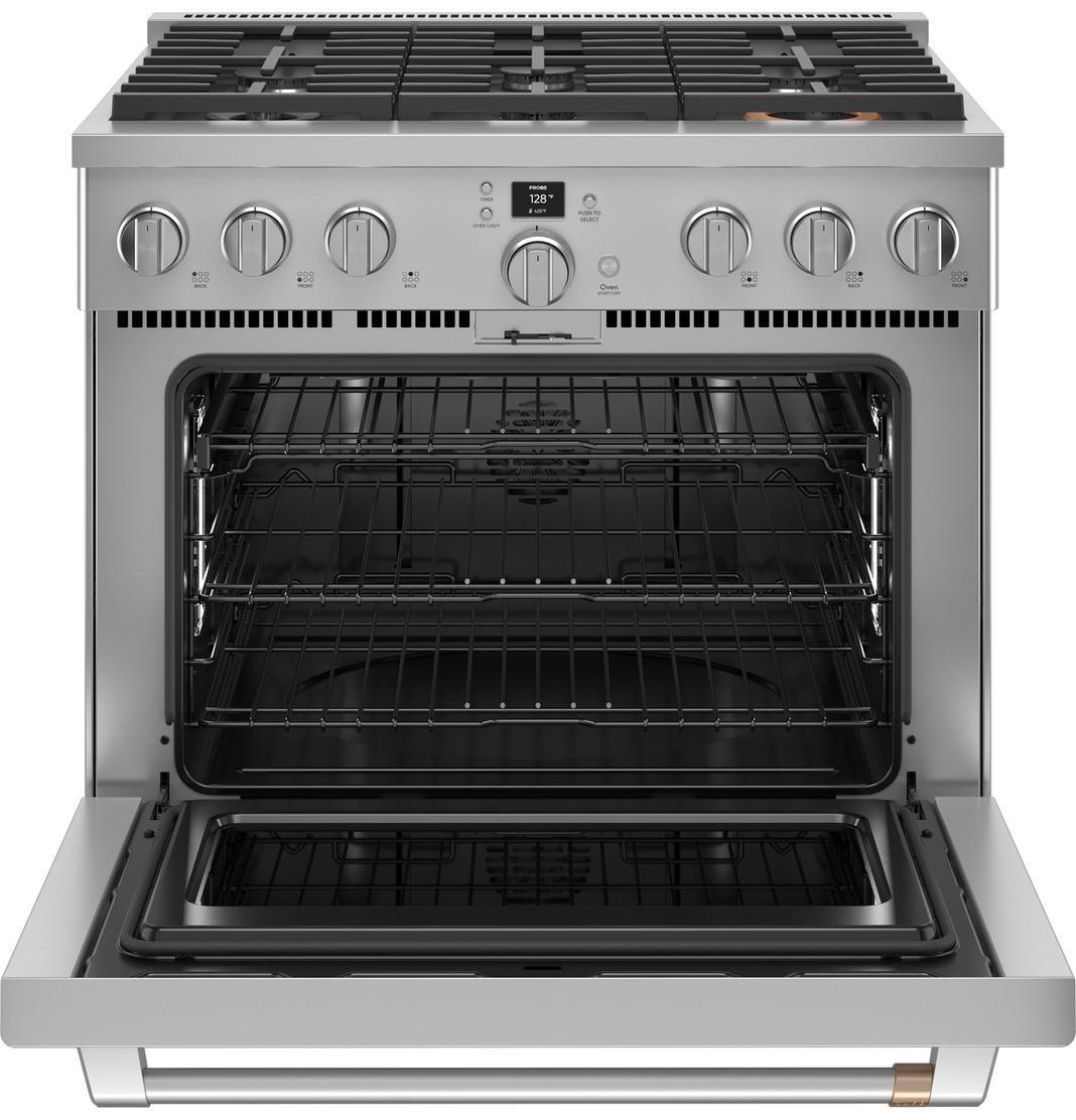 Café - 6.2 cu. ft  Gas Range in Stainless - CGY366P2TS1