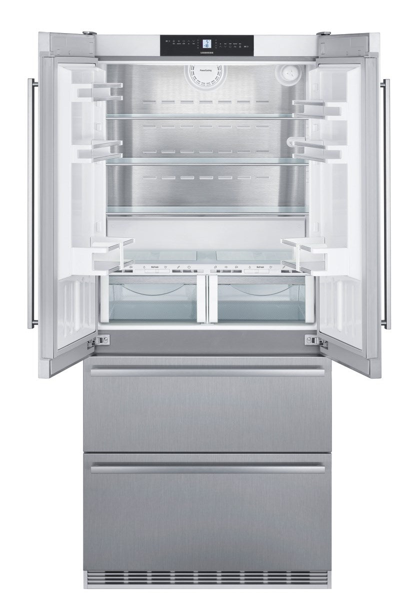 Liebherr - 36 Inch 18.9 cu. ft French Door Refrigerator in Stainless - CBS2092