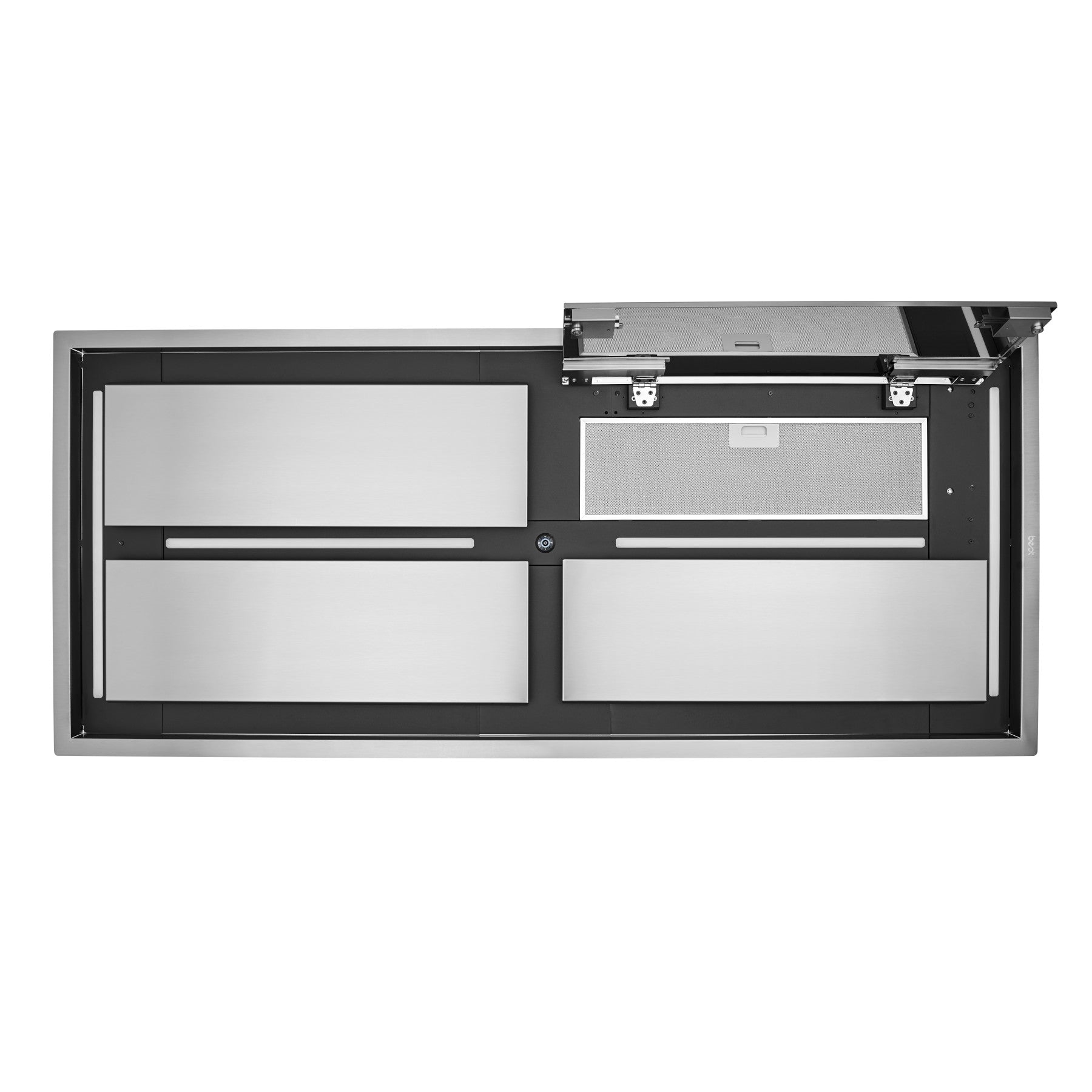 Best - 63.5 Inch Ceiling Mounted Range Hood Vent in Stainless - CC34E63SB