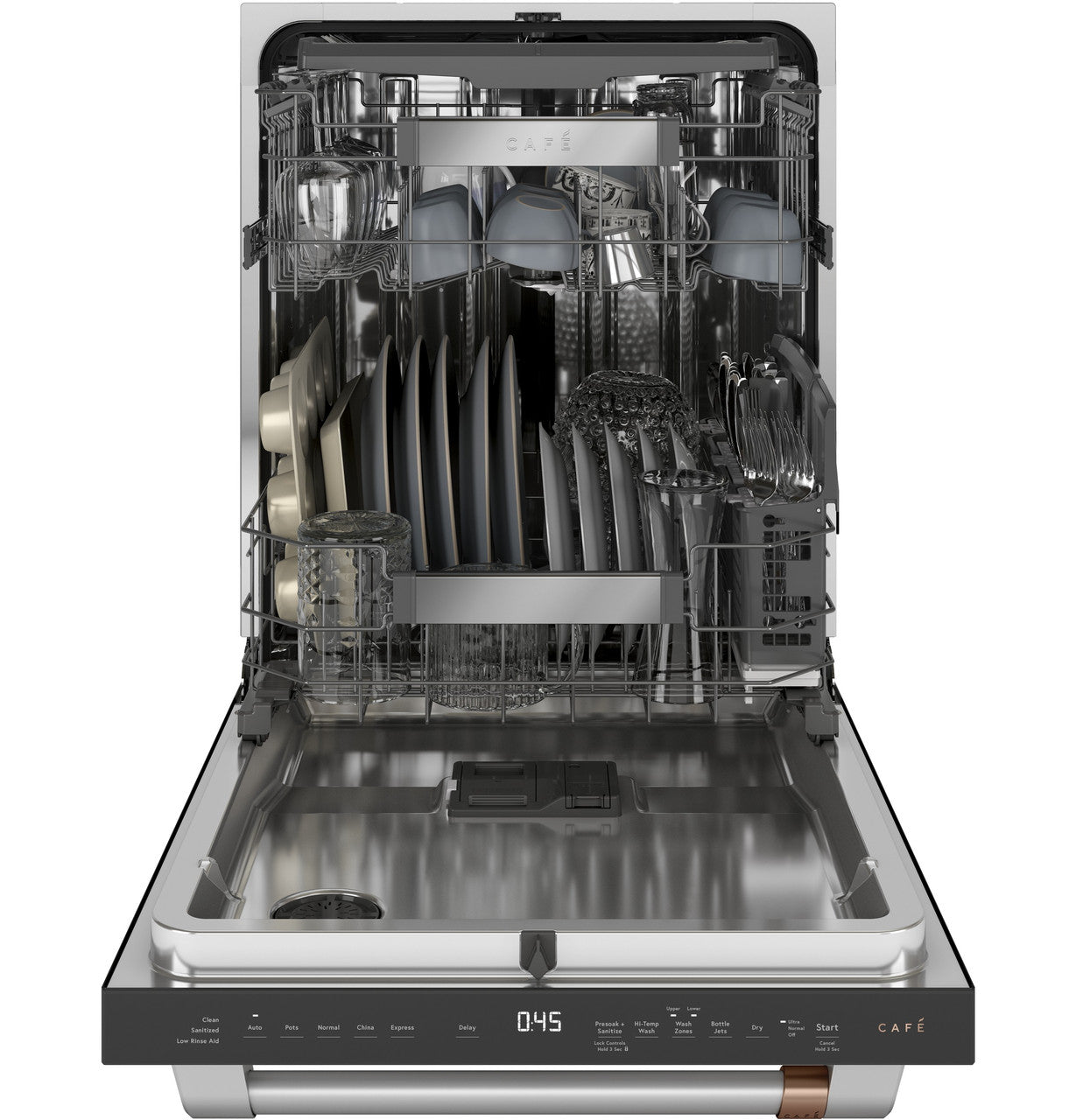 Café - 45 dBA Built In Dishwasher in Black - CDT845P3ND1
