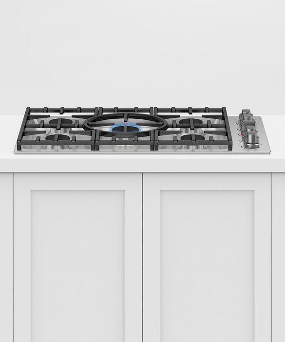Fisher Paykel - 36 inch wide Gas Cooktop in Stainless - CDV3-365HL