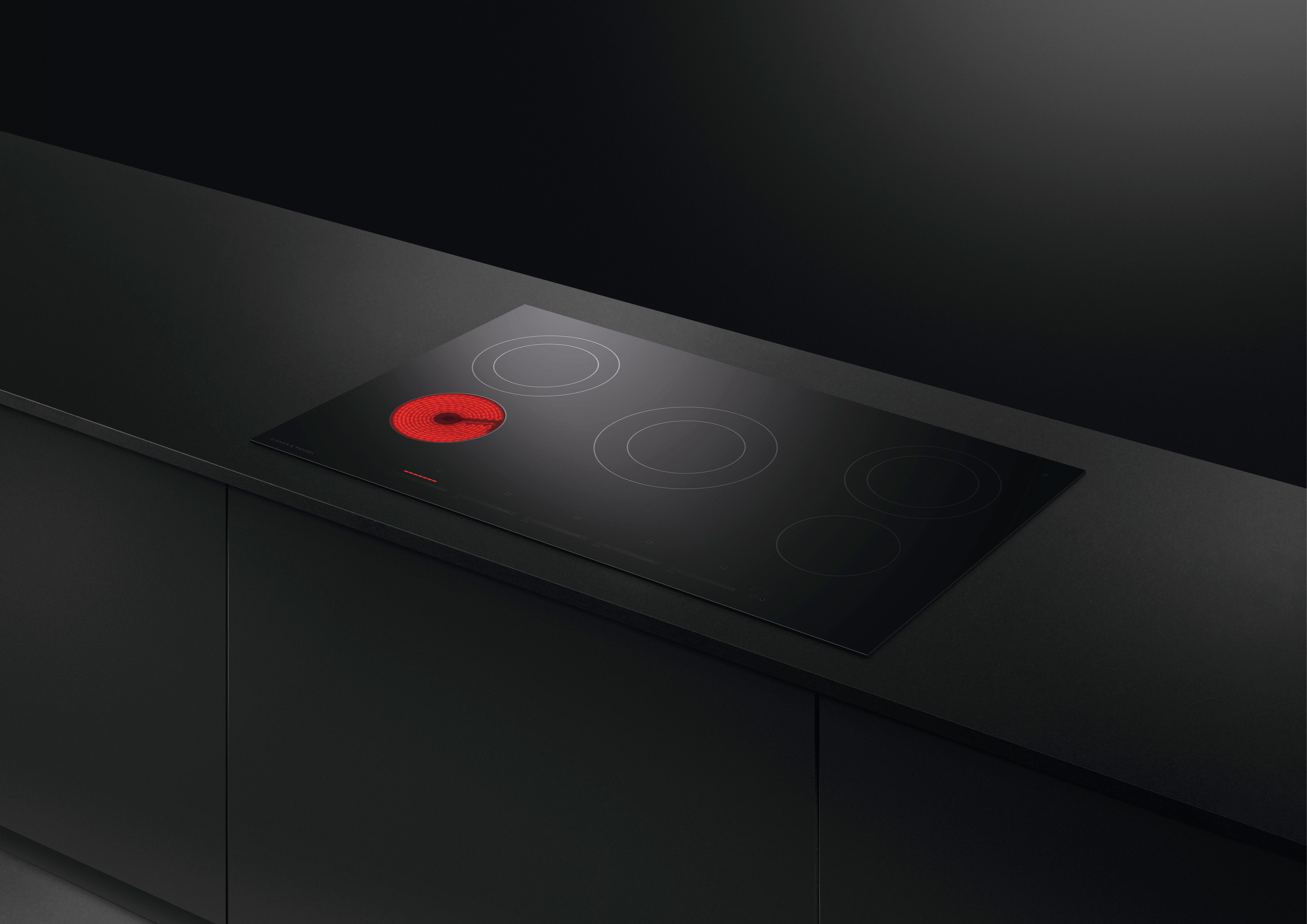 Fisher & Paykel - 36 Inch Electric Cooktop in Black - CE365DTB1