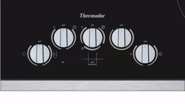 Thermador - 37 inch wide Electric Cooktop in Black - CEM366TB