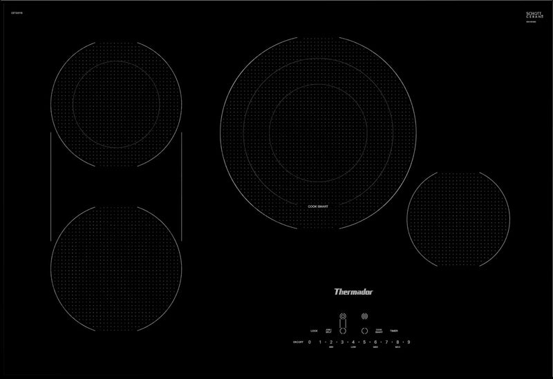 Thermador - 31 Inch Electric Cooktop in Black - CET305YB