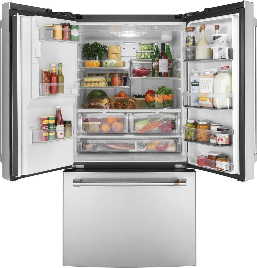 Café - 35.75 Inch 25.6 cu. ft French Door Refrigerator in Stainless - CFE26KP2NS1