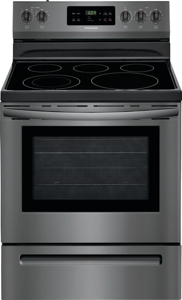 Frigidaire - 5.3 cu. ft  Electric Range in Black Stainless - CFEF3054TD