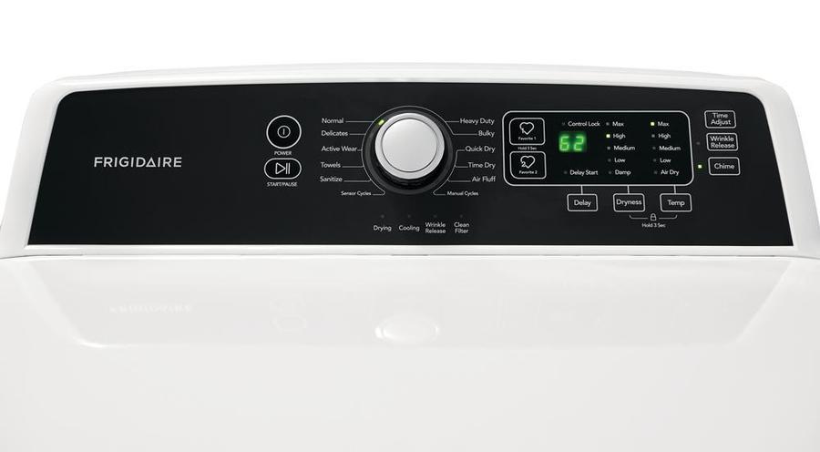 Frigidaire - 6.7 cu. Ft  Electric Dryer in White - CFRE4120SW