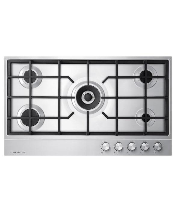 Fisher Paykel - 35.4375 inch wide Gas Cooktop in Stainless - CG365DNGX1 N
