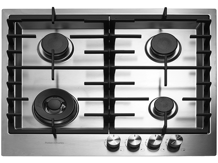 Porter & Charles - 23.1875 inch wide Gas Cooktop in Stainless - CG60WOK-F