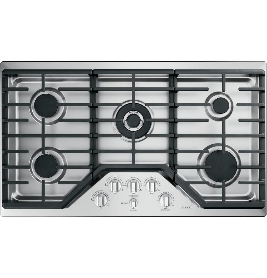 Café - 36 inch wide Gas Cooktop in Stainless - CGP95362MS1