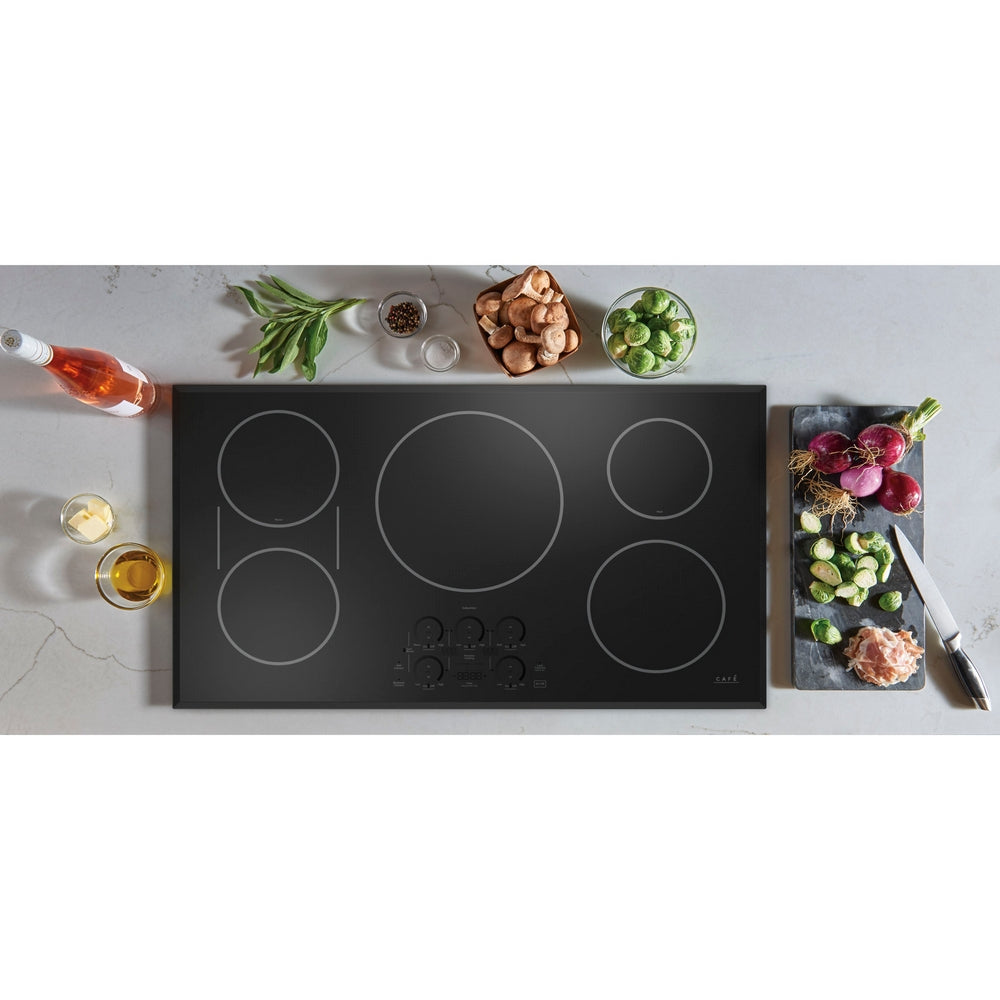 Cafe - 36.1 Inch Electric Cooktop in Black - CEP90361TBB