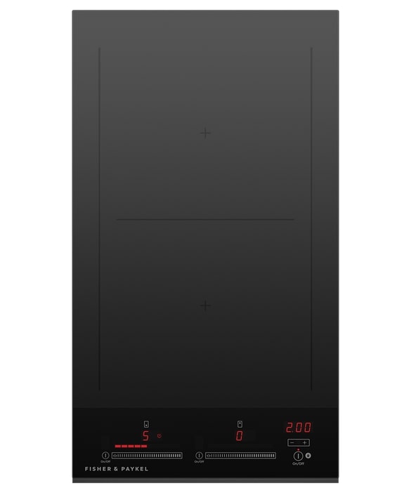 Fisher Paykel - 11.8125 inch wide Induction Cooktop in Black - CI122DTB4