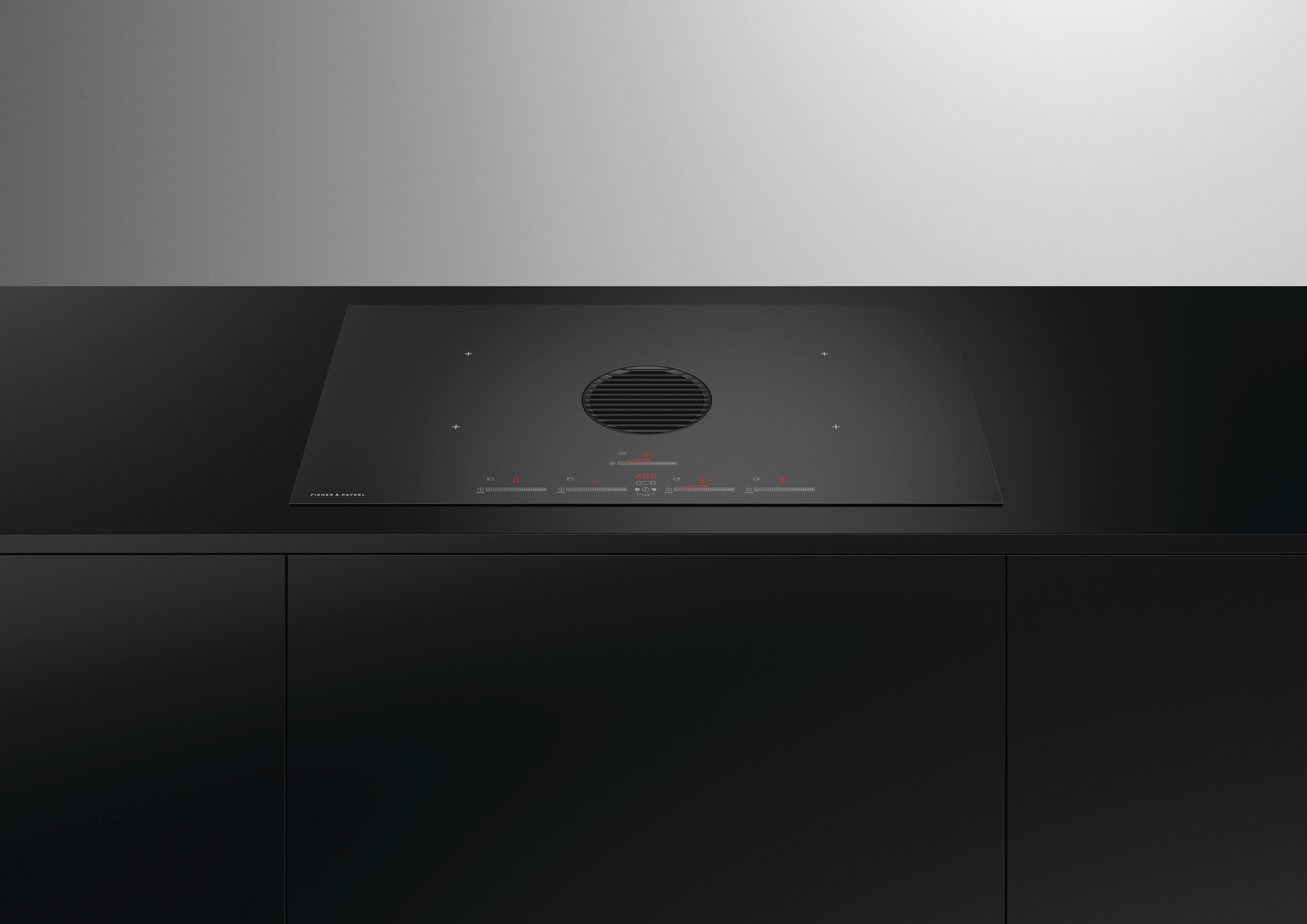 Fisher & Paykel - 36 Inch Induction Cooktop in Black - CID364DTB4