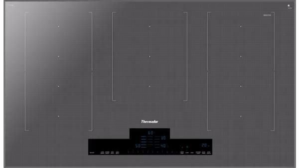 Thermador - 37 inch wide Induction Cooktop in Silver - CIT367XM