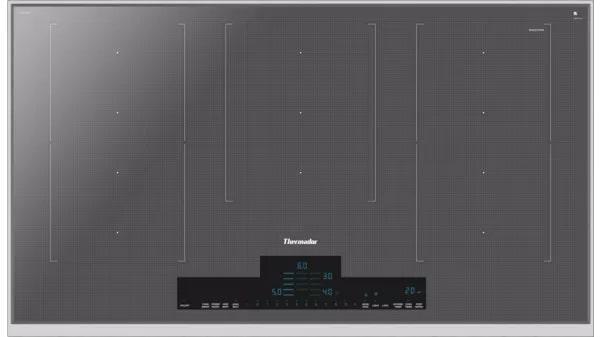 Thermador - 37 inch wide Induction Cooktop in Grey - CIT367XMS