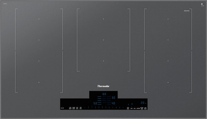 Thermador - 37 Inch Induction Cooktop in Silver - CIT367YM