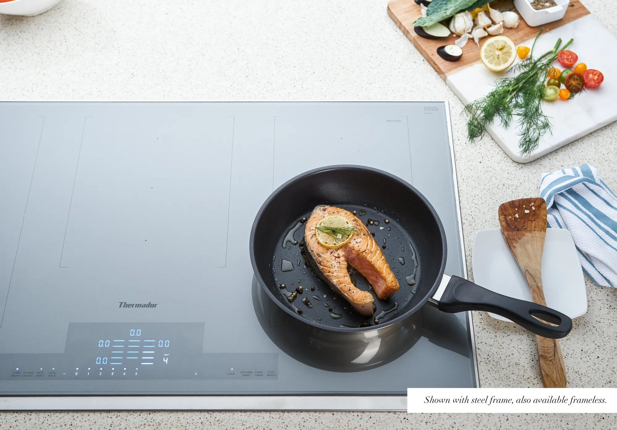 Thermador - 37 Inch Induction Cooktop in Silver - CIT367YM