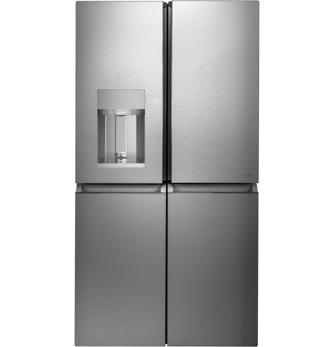 Café - 35.625 Inch 27.4 cu. ft Quad-Door Refrigerator in Platinum - CQE28DM5NS5