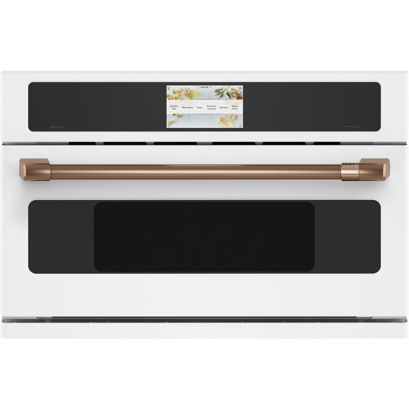 Cafe - 1.7 cu. ft Single Wall Oven in White - CSB913P4NW2