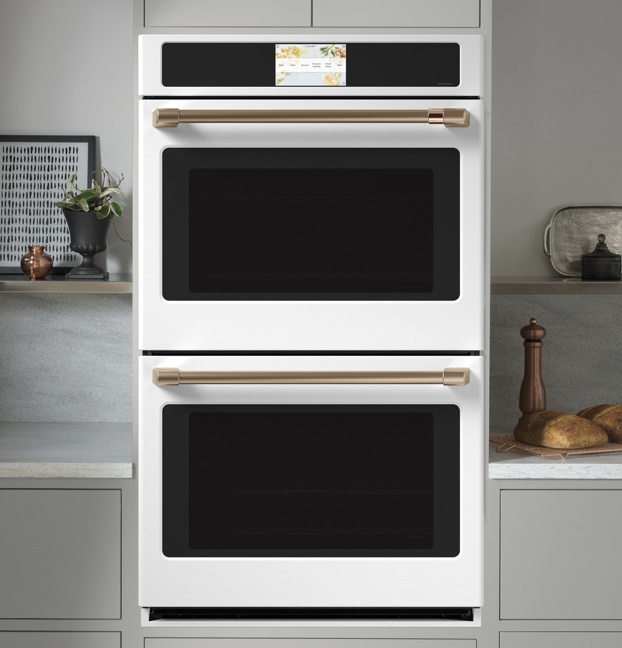 Café - 10 cu. ft Double Wall Oven in White - CTD90DP4NW2