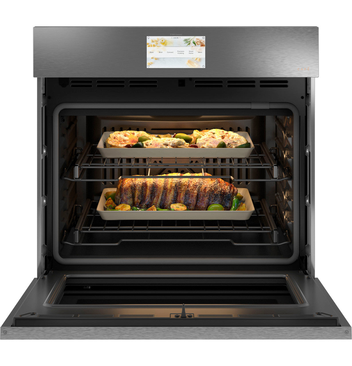 Café - 5 cu. ft Single Wall Oven in Platinum Glass - CTS90DM2NS5
