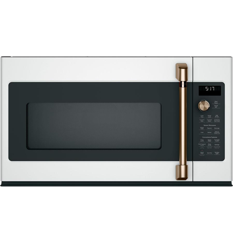 Café - 1.7 cu. Ft  Over the range Microwave in White - CVM517P4MW2