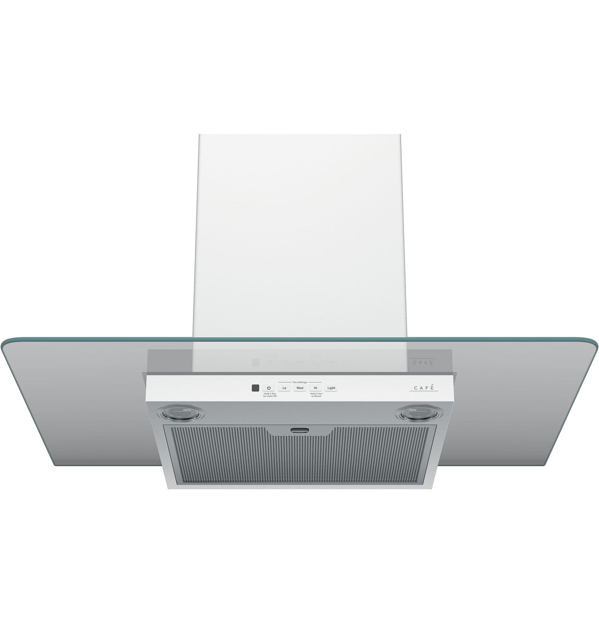 Café - 30 Inch 350 CFM Wall Mount and Chimney Range Vent in White - CVW73014MWM