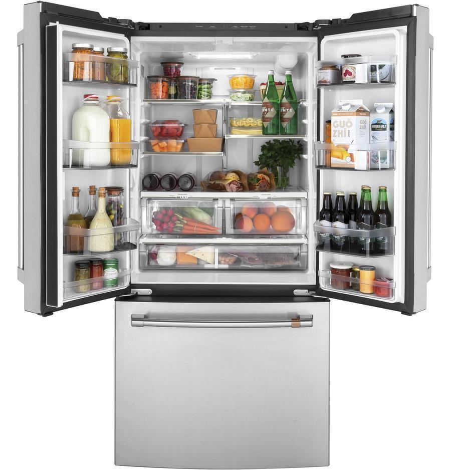 Café - 32.75 Inch 18.6 cu. ft French Door Refrigerator in Stainless - CWE19SP2NS1