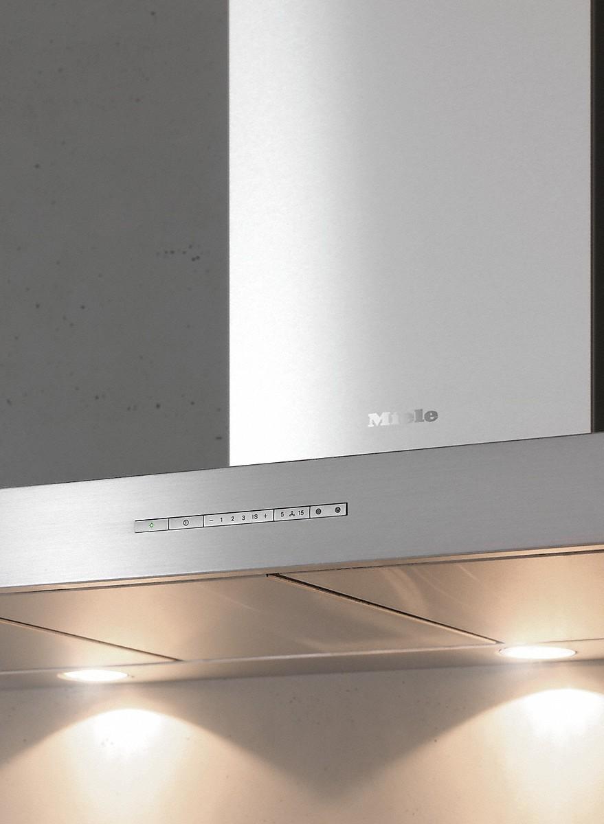 Miele - 35.375 Inch 625 CFM Wall Mount and Chimney Range Vent in Stainless - DA6596W